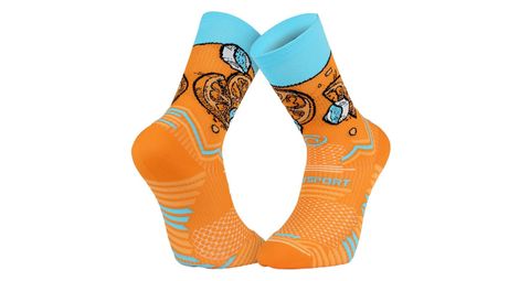 Chaussettes bv sport collector nutrisocks spritz orange bleu