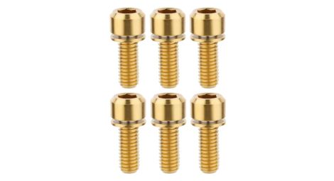 Kit de 6 Vis Titane pour Potence Title ST1/ST2 Or
