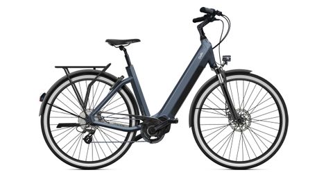 O2 feel iswan city boost 6.1 univ shimano altus 8v 432 wh 28'' gris antracita bicicleta eléctrica urbana