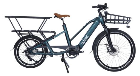 O2 feel equo cargo power 4.2 shimano deore 10v 720 wh 20/26'' verde smeraldo longtail bicicletta elettrica - prodotto ricondizionato