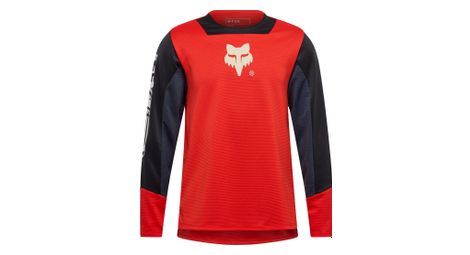 Maillot manches longues enfant fox defend elevated junior rouge