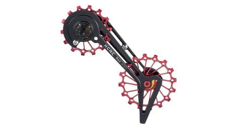 Jockey wheel system kcnc galets de dérailleur sram red 14+16 dents rouge