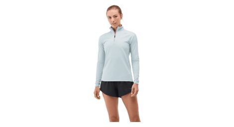 Women s hoka glidetech blue 1 4 zip top
