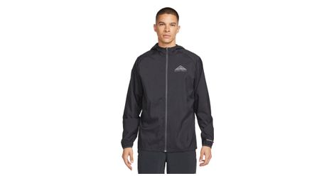 Wasserabweisende nike trail aireez windjacke schwarz s