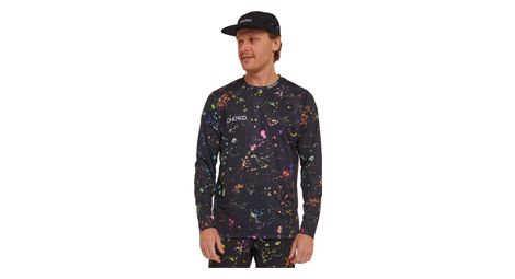 Dharco race long sleeve jersey black/multicolour