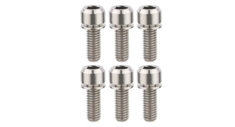 Kit de 6 Vis Titane pour Potence Title ST1/ST2 Chrome