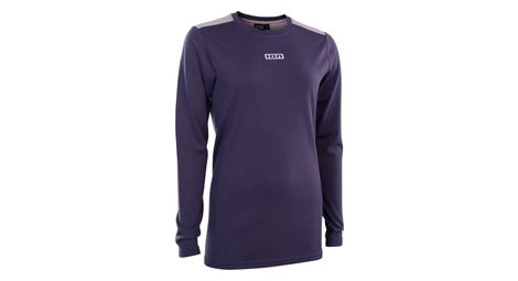 Maillot de corps vtt manches longues ion mérinos violet femme