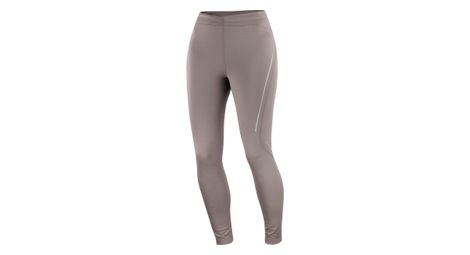 salomon shkout core women s long tights brown