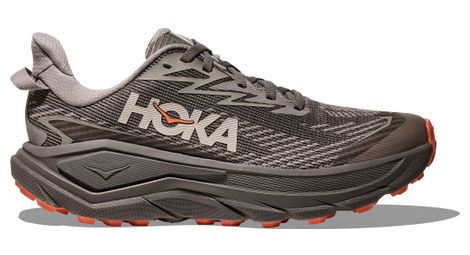 Zapatillas Trail Hoka Challenger 8 GTX Gris/Naranja Mujer