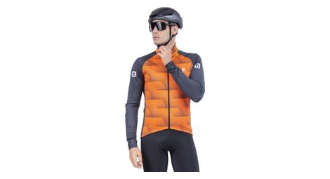 Chaqueta de manga larga alé sharp negra/naranja