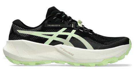 asics trabuco 14 men s trail running shoes black yellow