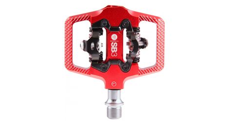 Paire de pédales automatiques sb3 kroma rouge