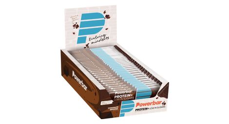 Boîte protein plus low sugar bar (30x35g) - powerbar - brownie -  barres protéinées