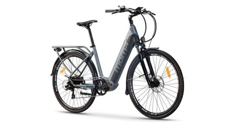 Vélo de ville electrique moma bikes ebike-28 shimano 7v batterie 624wh gris noir