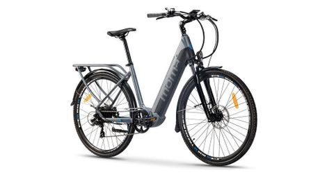 Mome Bikes Bicicleta Electrica, Urbana EBIKE-28 ', Alu. SHIMANO 7V & Doble Freno Disco Hydraulicos Bateria Integrada Ion Litio 48V 13Ah