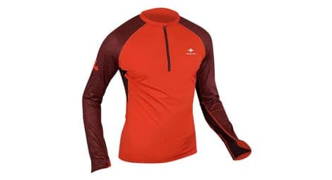 Maillot manches longues 1 2 zip raidlight r light rouge
