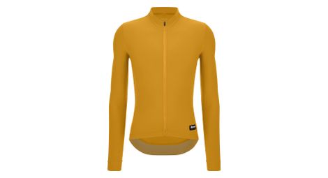 Camiseta de manga larga unisex santini rtr amarillo