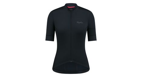 Maglia rapha donna a maniche corte nero/grigio
