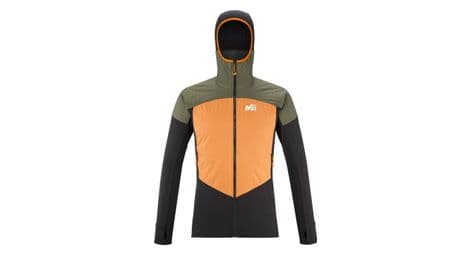 Polaire millet rutor alpha hoodie khaki/orange