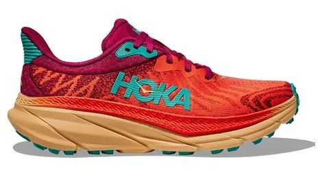 Producto renovado - zapatillas trail running hoka challenger 7 naranja azul