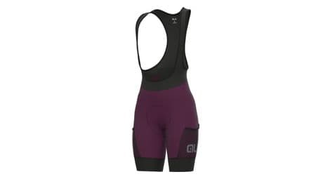 Women's alé stones cargo bib shorts bordeaux