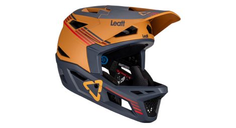 Casque integral vtt leatt gravity 4 0 suede marron noir