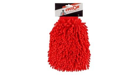 Cyclon gant de nettoyage en microfibre - rouge