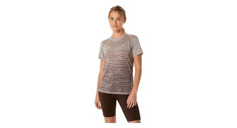 Maillot manches courtes asics seamless marron femme