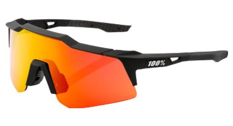 Occhiali 100% speedcraft xs | soft tact black | hiper red multilayer
