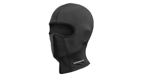Cagoule balaclava de cyclisme noire sans ouverture pour lunettes