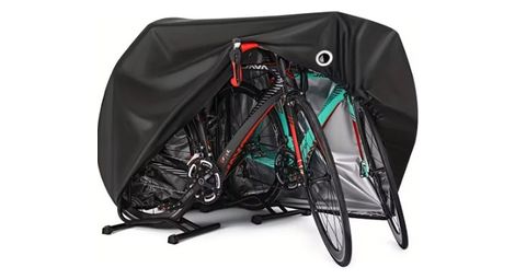 Housse de protection vélo extérieure 2 à 3 vélos – imperméable, anti-uv, anti-poussière – protection vélo contre pluie, soleil, vent – avec trou antivol