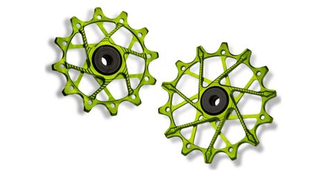 Paire de galets de dérailleur garbaruk pour sram 11/12v vert