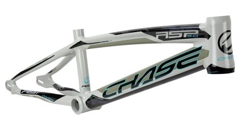 Bmx-rahmen chase rsp 5.0 aluminium grau / türkisblau 2023 pro xxl