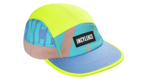 Casquette running incylence jaune/bleu