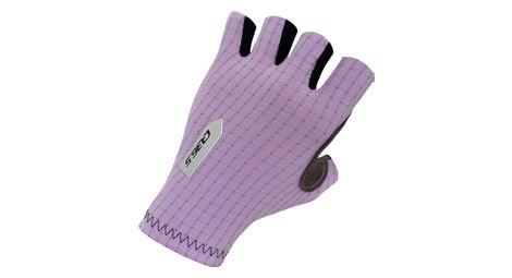 Gants courts q36.5 pinstripe mauve