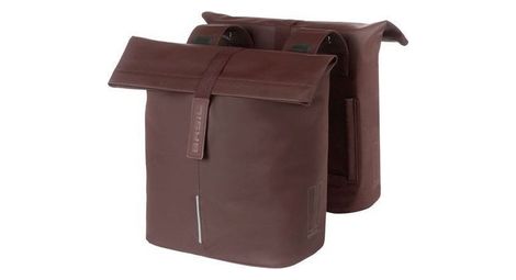 Basil tas city dubbel - cuir de vegan - brun grillé