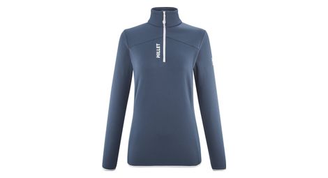 Forro polar millet seneca 1/2 zip azul para mujer