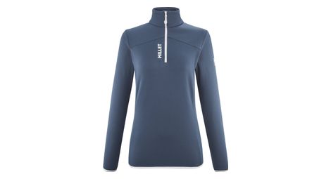 Polaire femme millet seneca 1/2 zip bleu