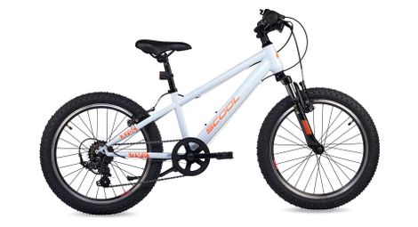 S’COOL Xroc, vélo enfant, 6 vitesses, Gris/Orange néon