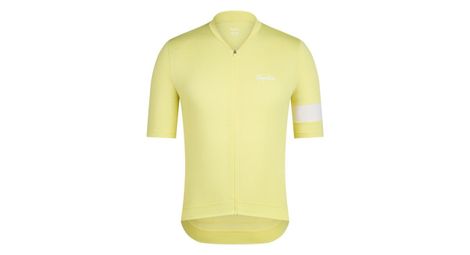 Rapha core lightweight jersey kurzarm trikot gelb/weiß herren