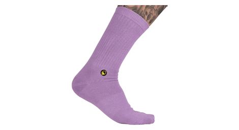 Chaussettes burgtec every day crew toxic liliac breeze / violet