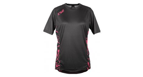 Maillot manches courtes tsg floral jersey noir rose