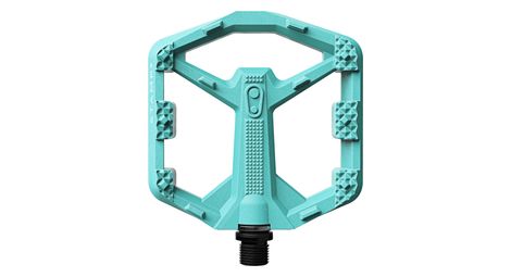 Par de pedales planos Crankbrothers Stamp 0 Composite azul turquesa