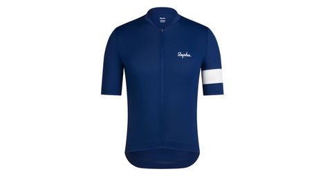 Maillot de manga corta rapha core para hombre azul/blanco