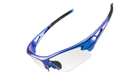 Lunettes de cyclisme photochromiques uv400 rockbros 10069 - bleu