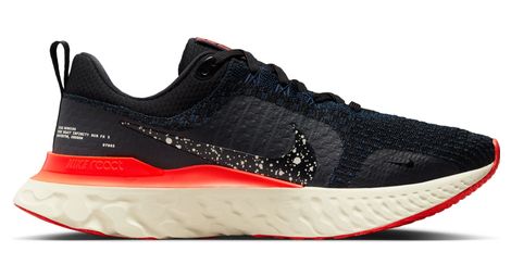 Chaussures de running nike react infinity run flyknit 3 noir rouge