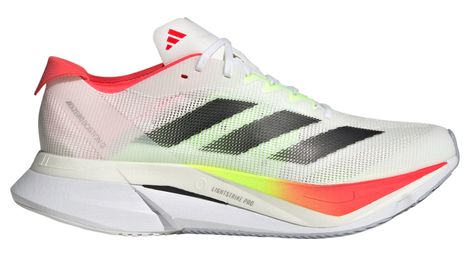 Zapatillas adidas adizero Boston 12 Blanco Negro Rojo para mujer