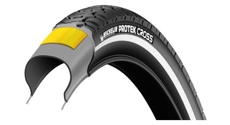 Pneu urbain michelin protek cross 700mm tubetype rigide