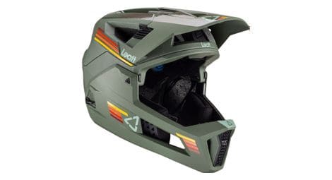 Casco leatt mtb enduro 4.0 mentonera extraíble verde pino 2023