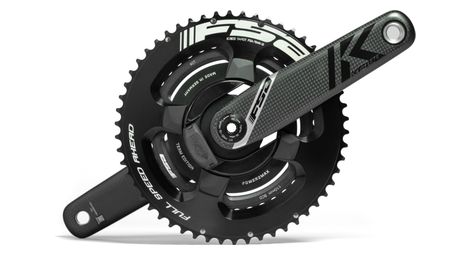 Pédalier Capteur de Puissance FSA Powerbox K-Force Team Edition 50/34 Dents 12V Noir